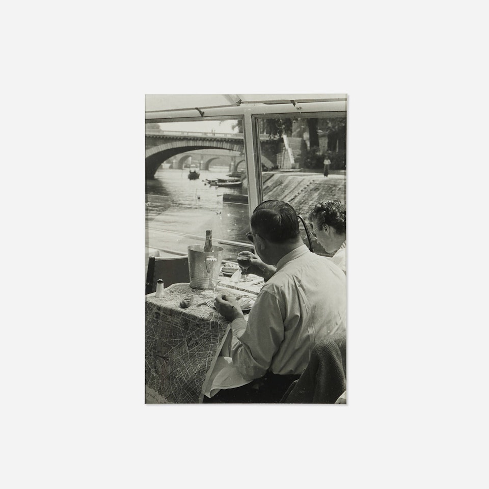 Untitled (Couple Dining on Bateau Mouche) by Henri Cartier-Bresson