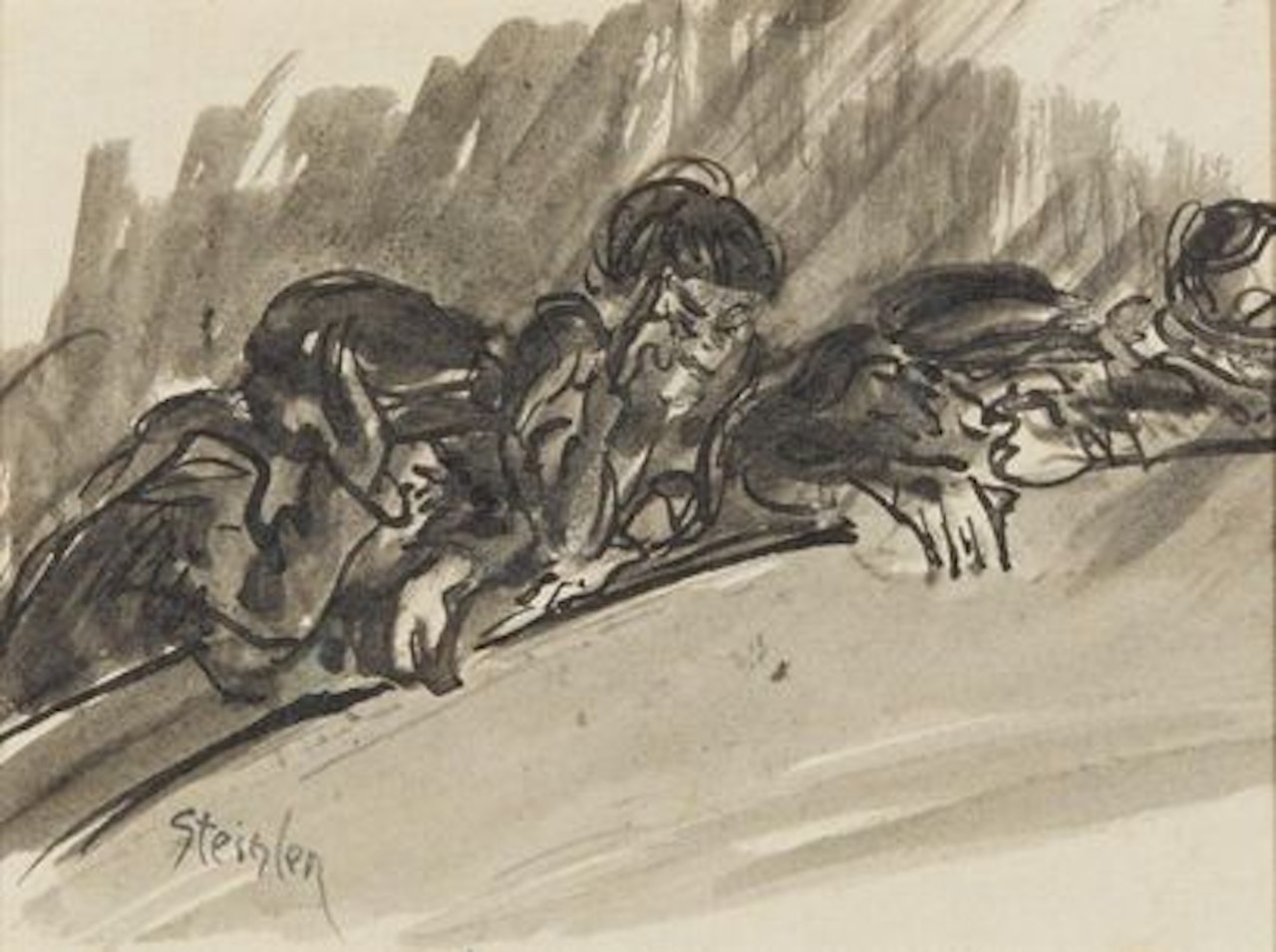 Le Poulailler du théâtre by Théophile Alexandre Steinlen