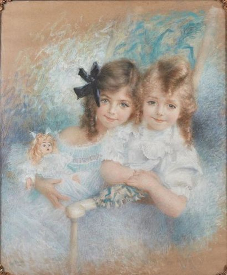 Fanny and Jean-Jules Rheims children. by Lucien Lévy-Dhurmer