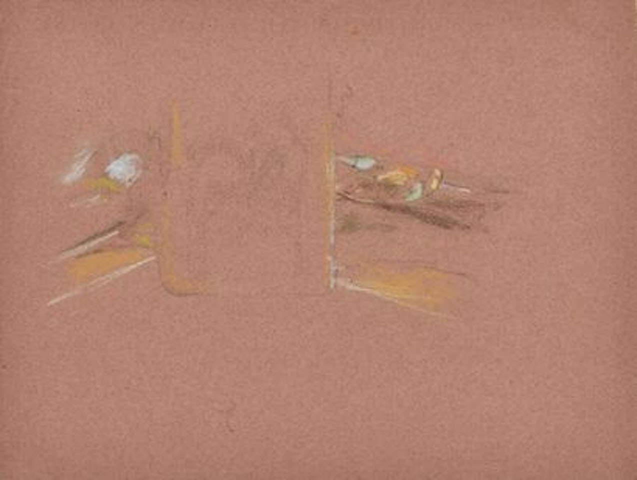 Study for the portrait of Mr. and Mrs. B. on the desk by Édouard Vuillard