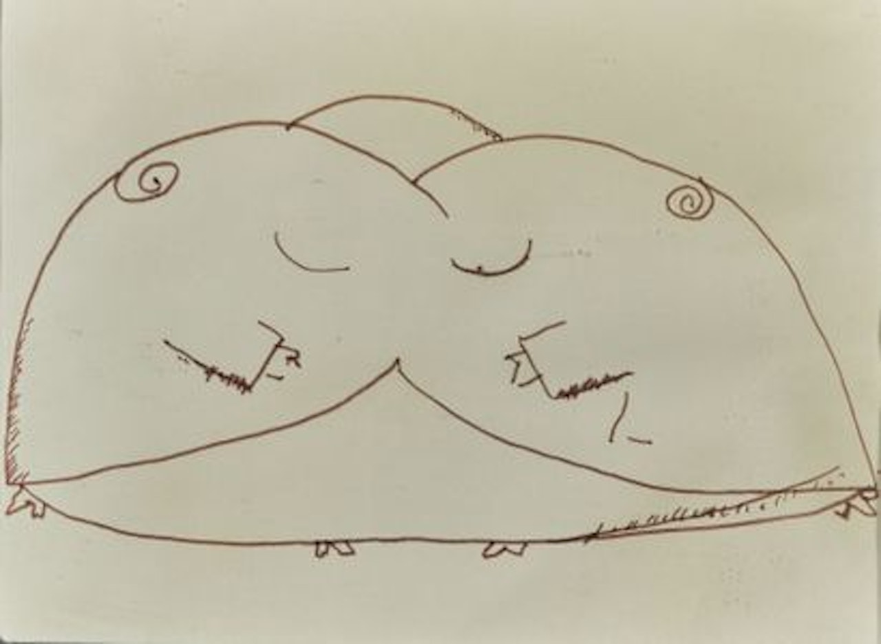 Parsifal III, original of an illustration published in "Le Potomak" by Jean Cocteau