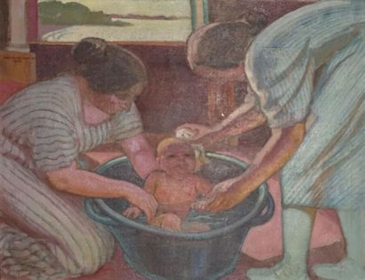 Bathing in the evening. by Maurice Denis