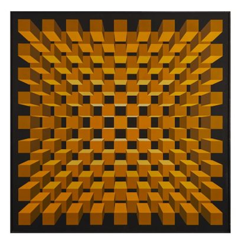 Cubic structure J by Jean-Pierre Yvaral