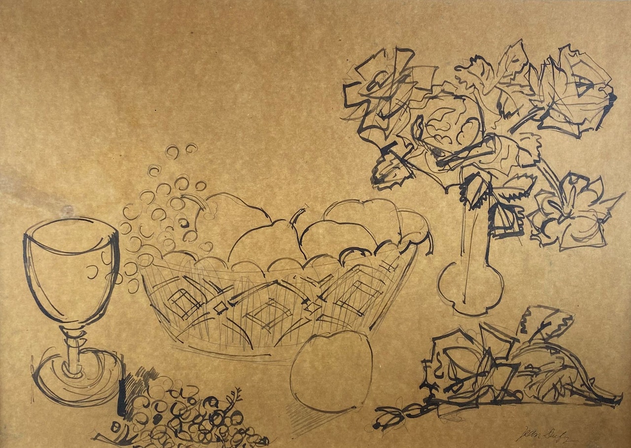 Still life with fruit. by Jean Dufy