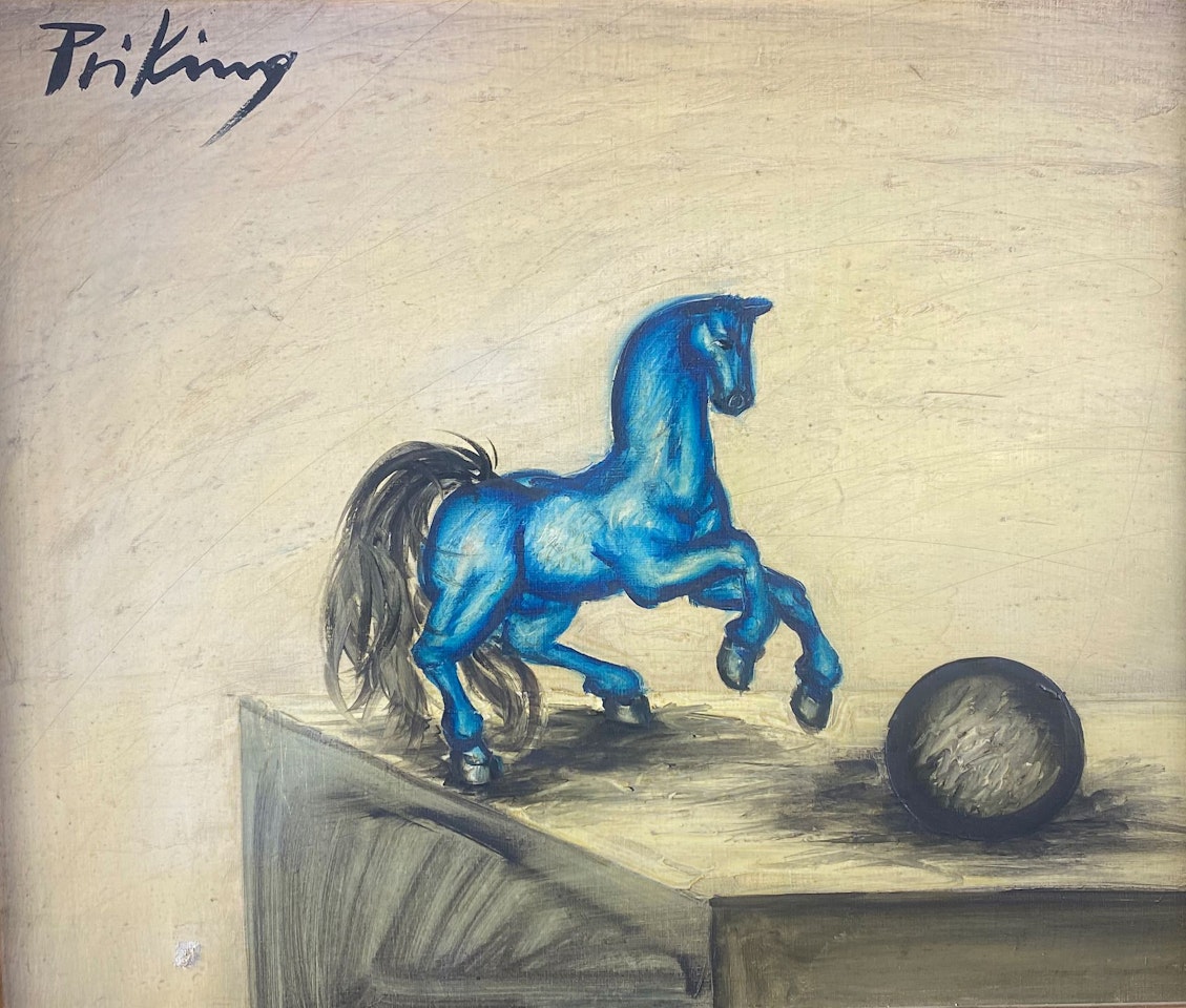Horse on the ball. by Franz Priking