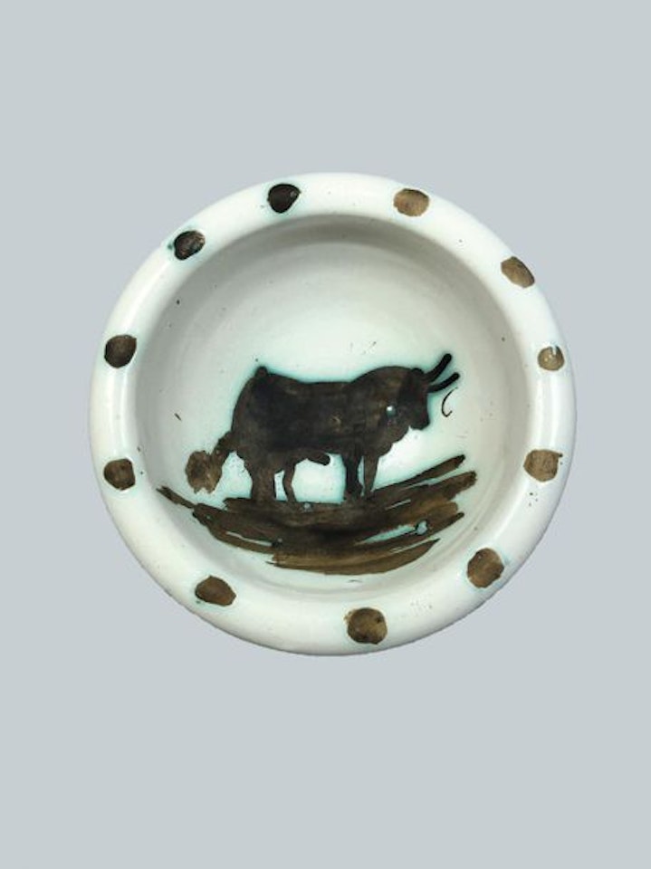 MADOURA; Bull by Pablo Picasso