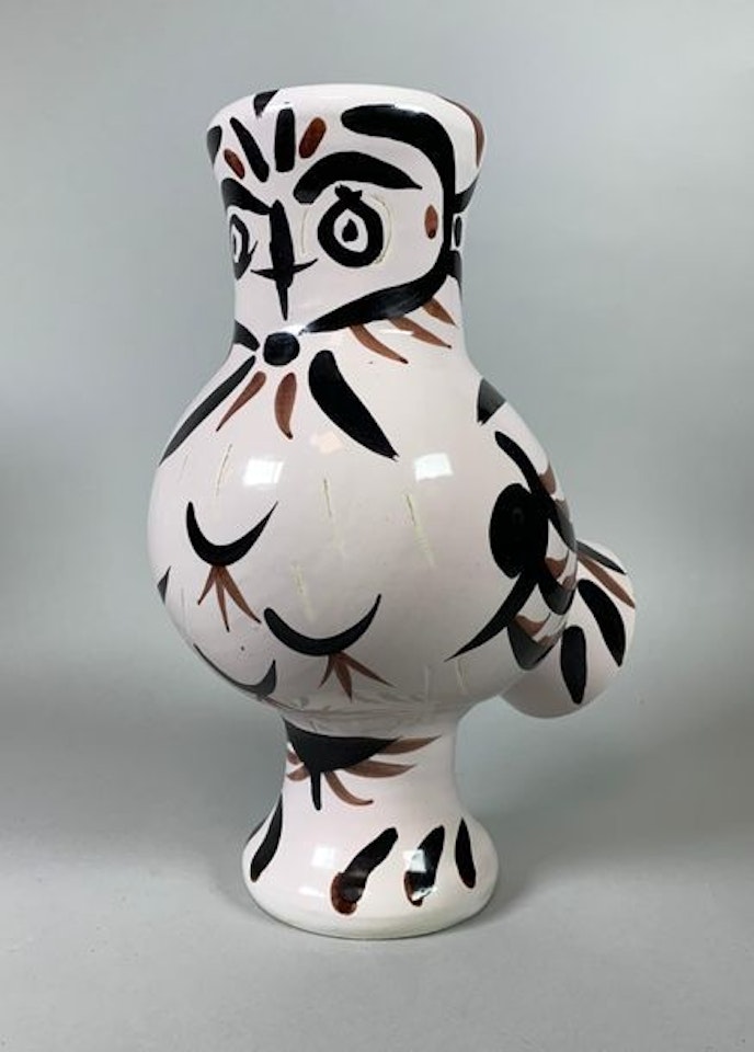 Owl with feathers by Pablo Picasso