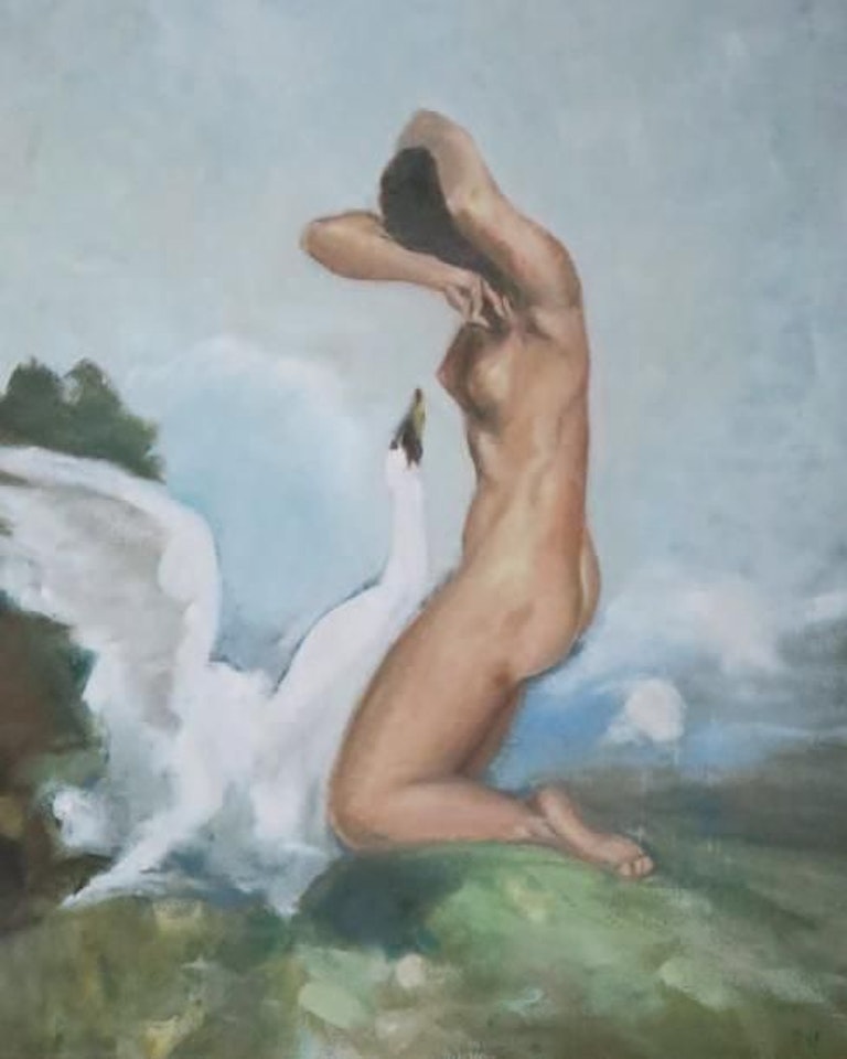 Leda and the Swan by Marcel Dyf