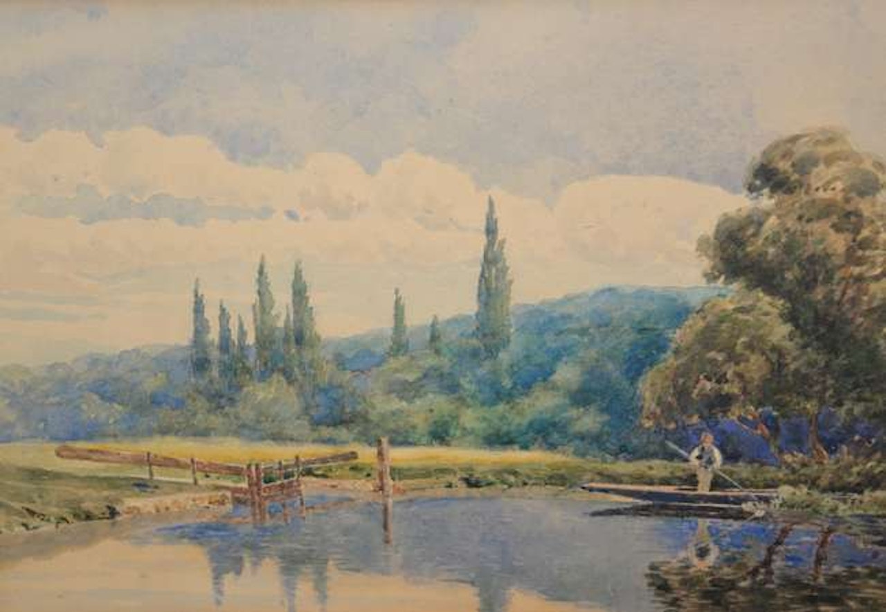 Shalford, Water Meadow, High Street, Common and Mill by English School
