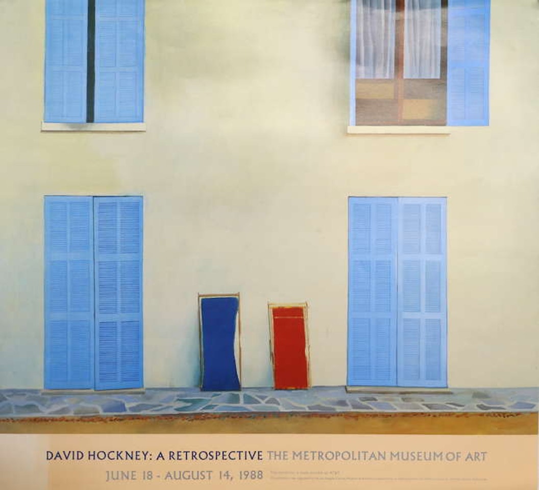 Exhibition poster for David Hockney: A Retrospective at The Metropolitan Museum of Art by Various Artists