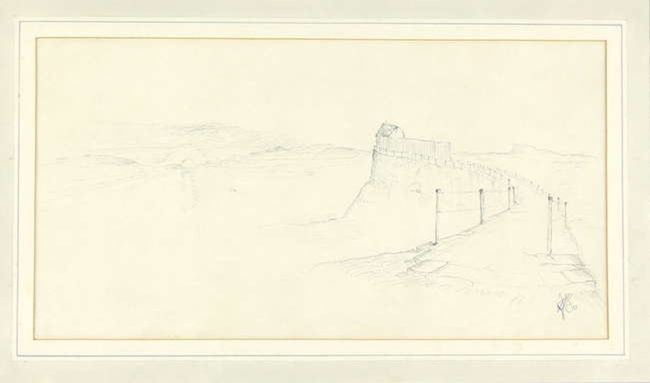 "View from a Cliff Walk" by English School
