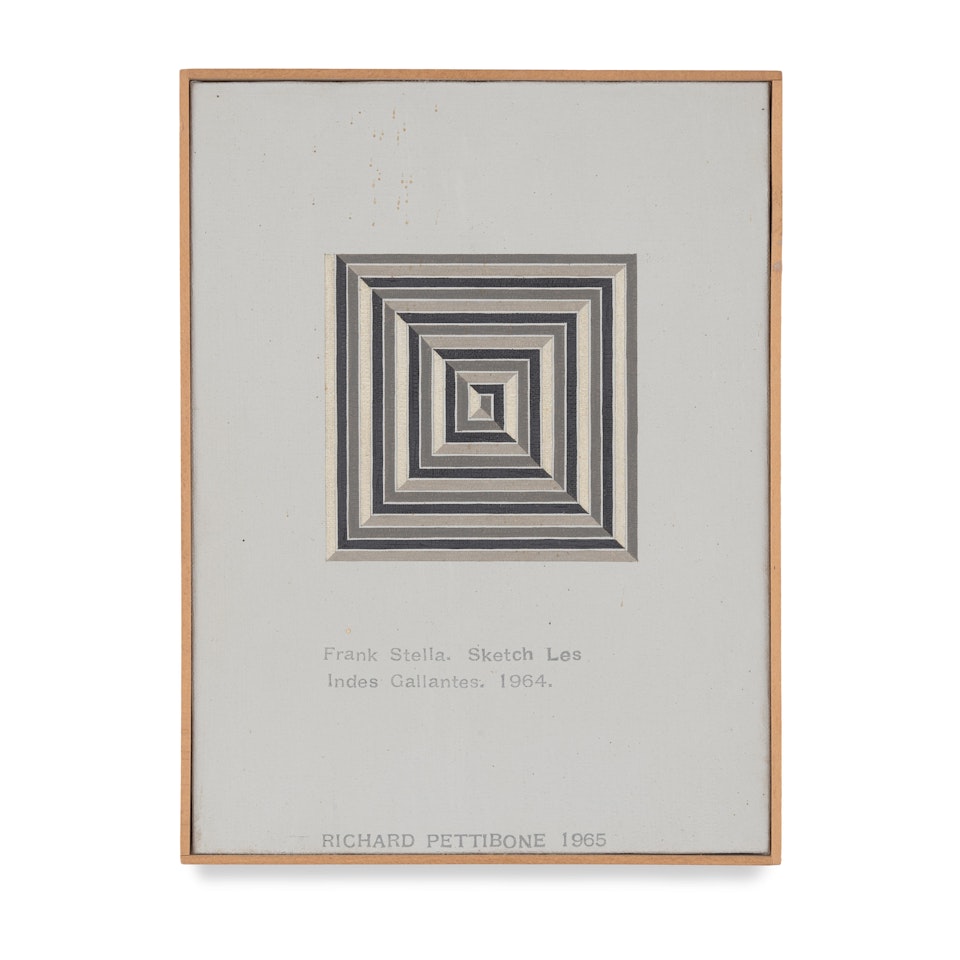Frank Stella, "Sketch Les Indes Gallantes" by Richard Pettibone