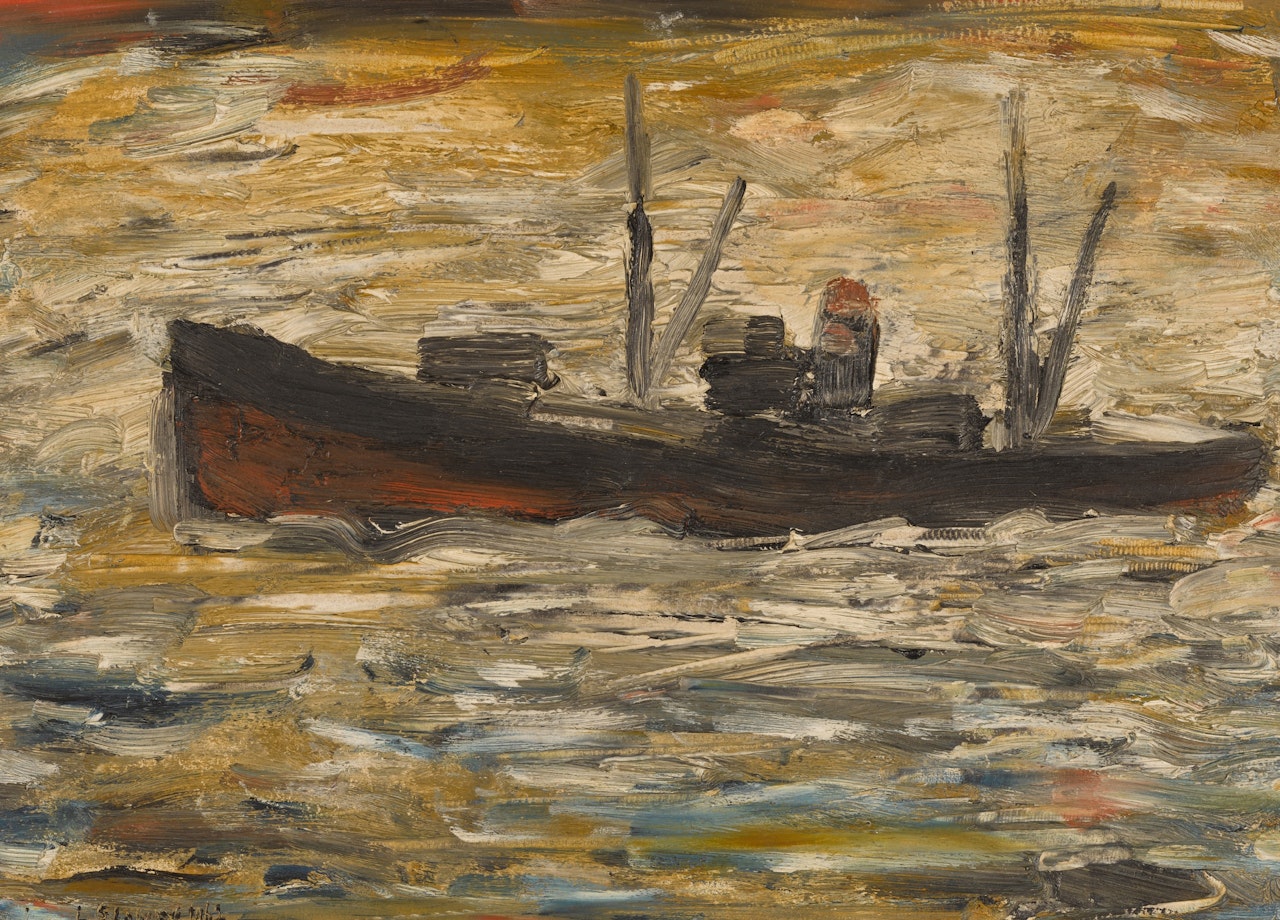 A Ship at Sea by Laurence Stephen Lowry