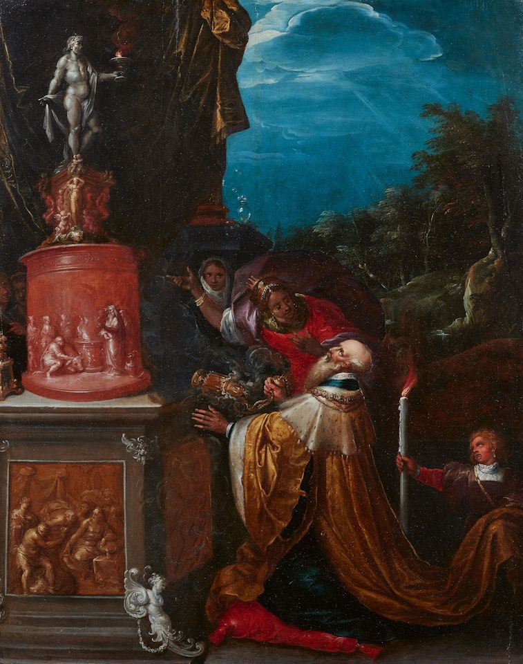 King Solomon"s idolatry by Frans Francken II