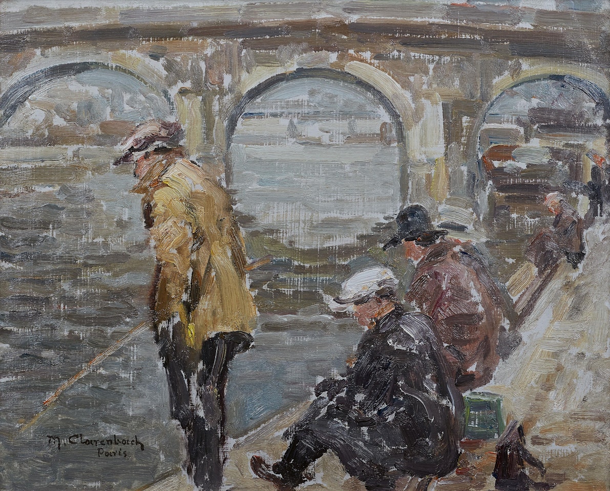 Anglers by the Seine by Max Clarenbach