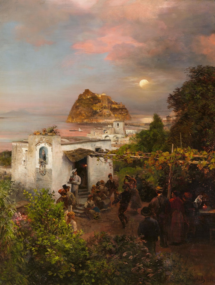 View of Ischia by Oswald Achenbach
