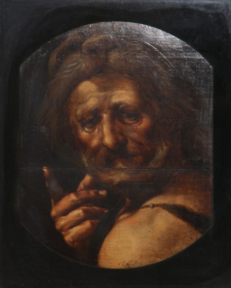 entourage of Hercules wearing the skin of the Nemean lion by Flemish School