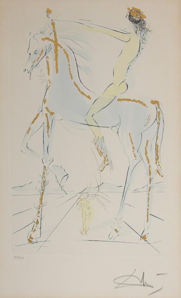 Je te comparer, mon amour, à la plus belle des mares de Pharaon by Salvador Dali