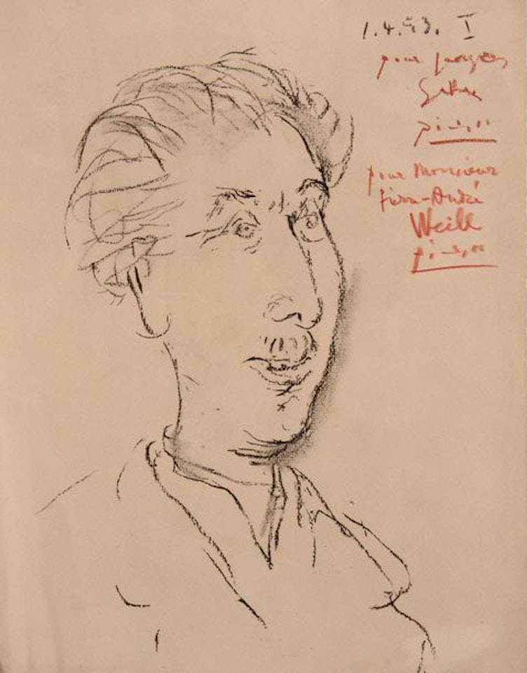 Mr. Georges Salles, 1-4-53 by Pablo Picasso
