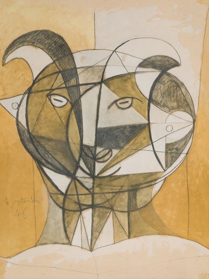 Head of a Faun. September 8, 46 by Pablo Picasso