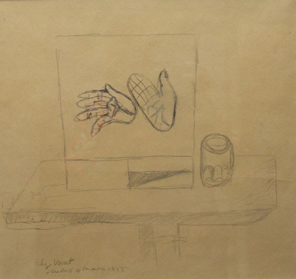 Hands and pitcher by Le Corbusier