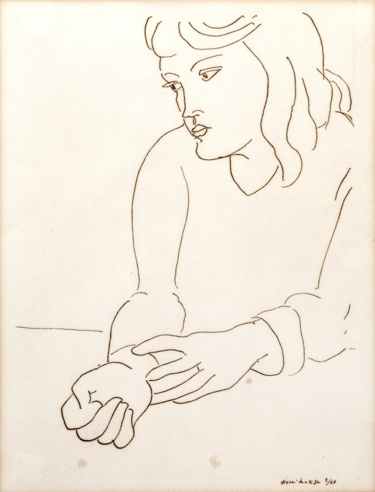 Monique from Revue Hommage June 1944 nr 2 by Henri Matisse