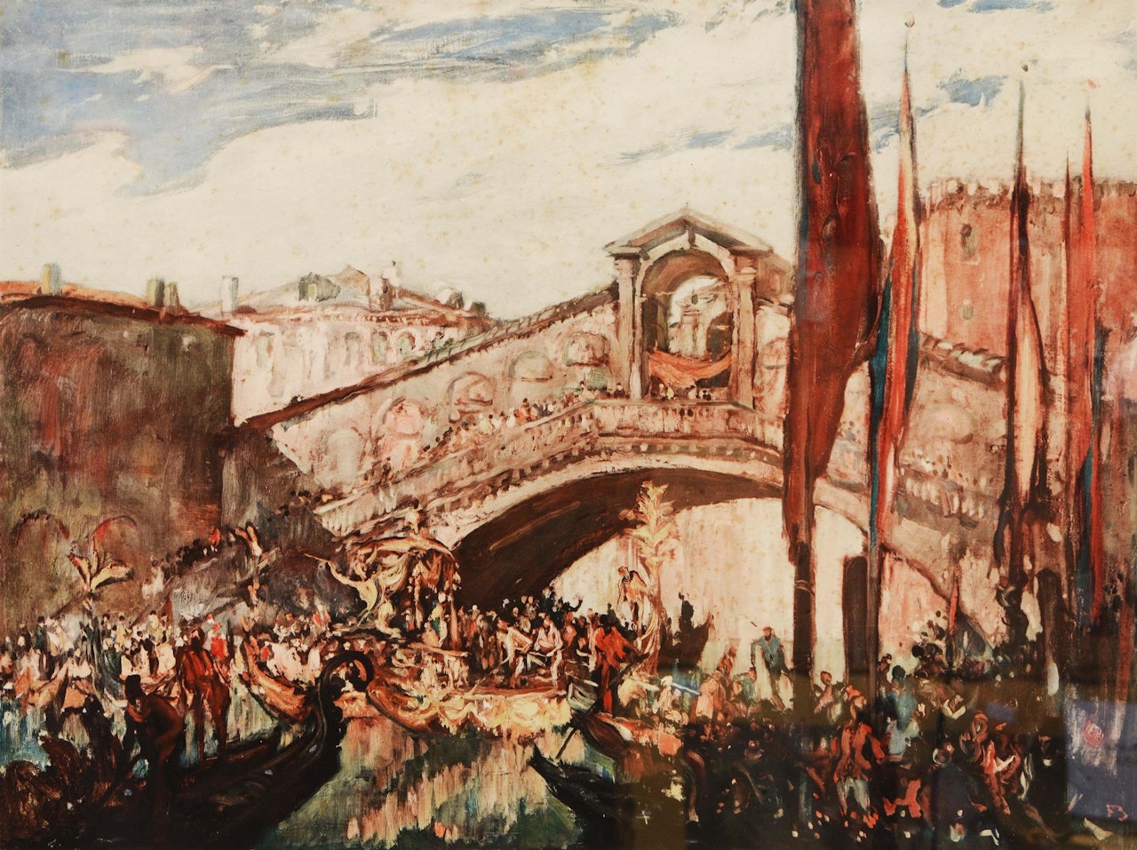 "The Rialto, Venice" by Sir Frank Brangwyn