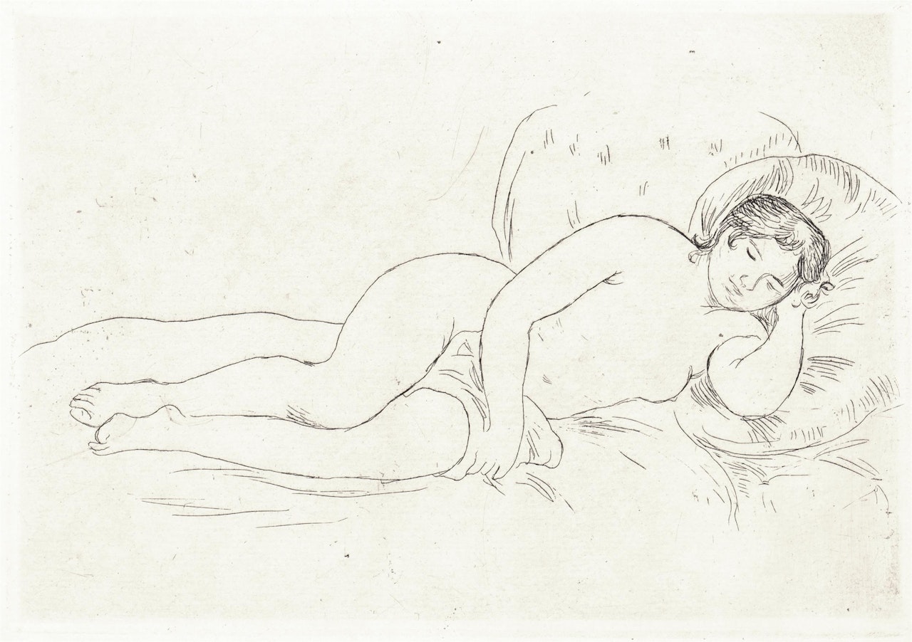 "Femme couchée" by Pierre-Auguste Renoir