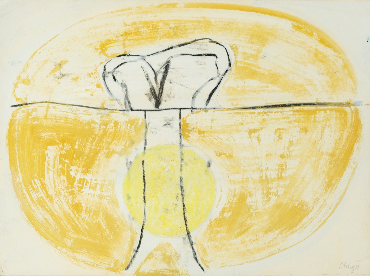 Yellow Oval by Prunella Clough