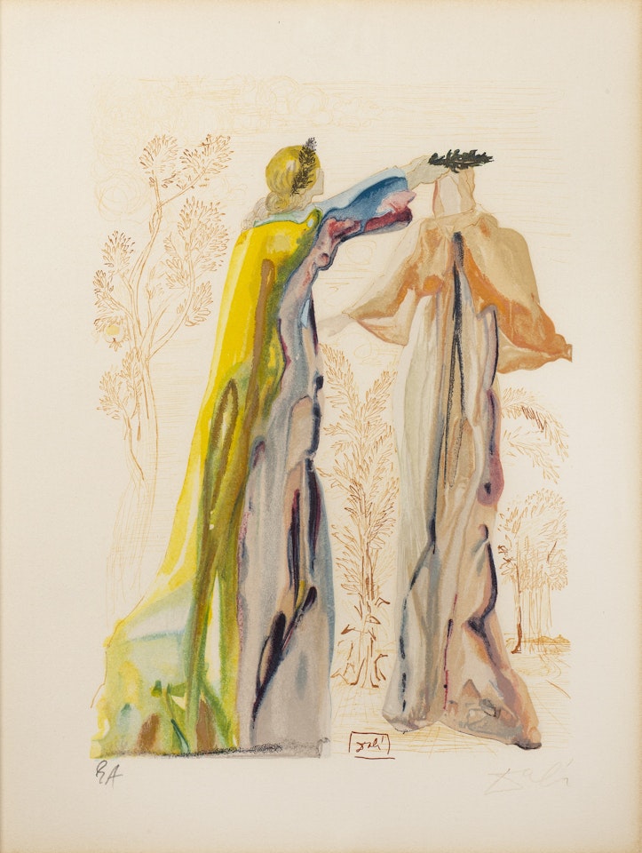 The Divine Comedy Purgatory Canto 27 by Salvador Dali