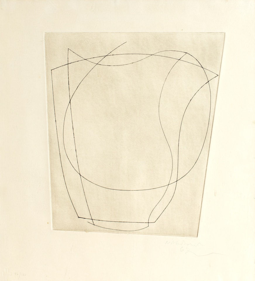 Large Jug, Small Jug by Ben Nicholson, O.M.