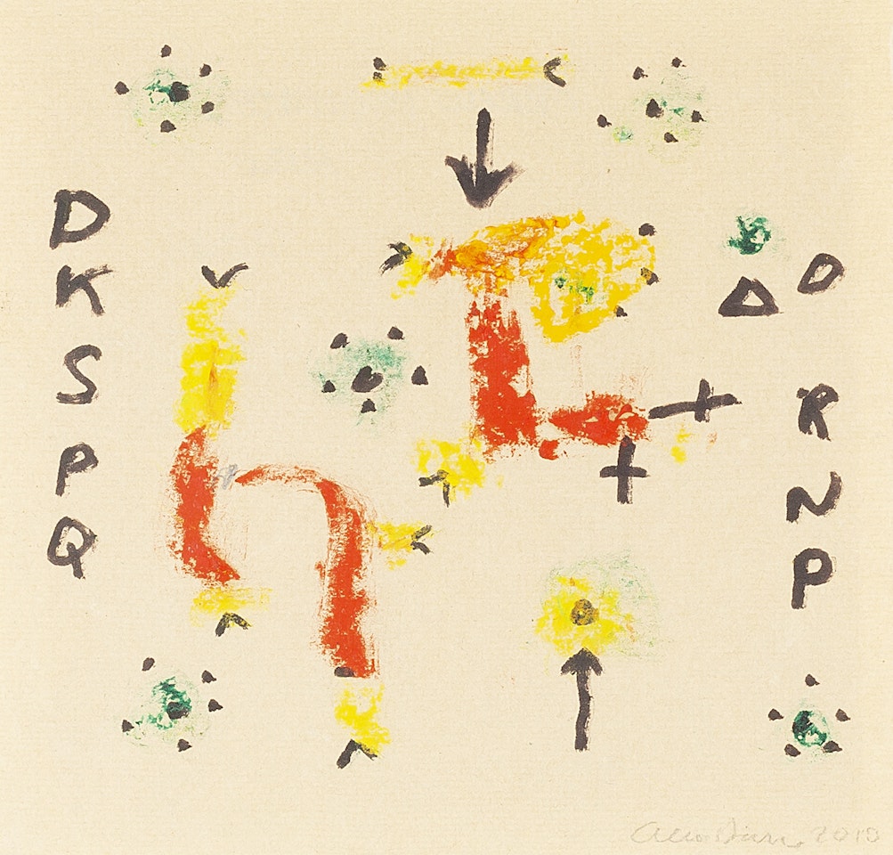 Arrow Indicates Red by Alan Davie