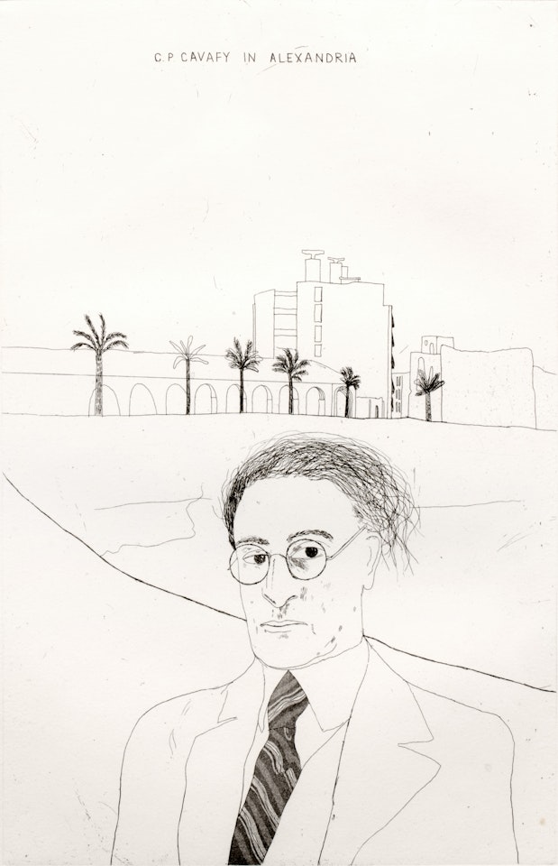 "Portrait of Cavafy in Alexandria" from Fourteen Poems from C.P. Cavafy by David Hockney