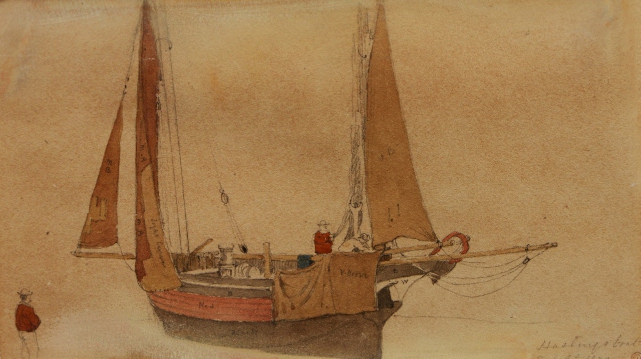 "Hastings Boat" by Edward Duncan