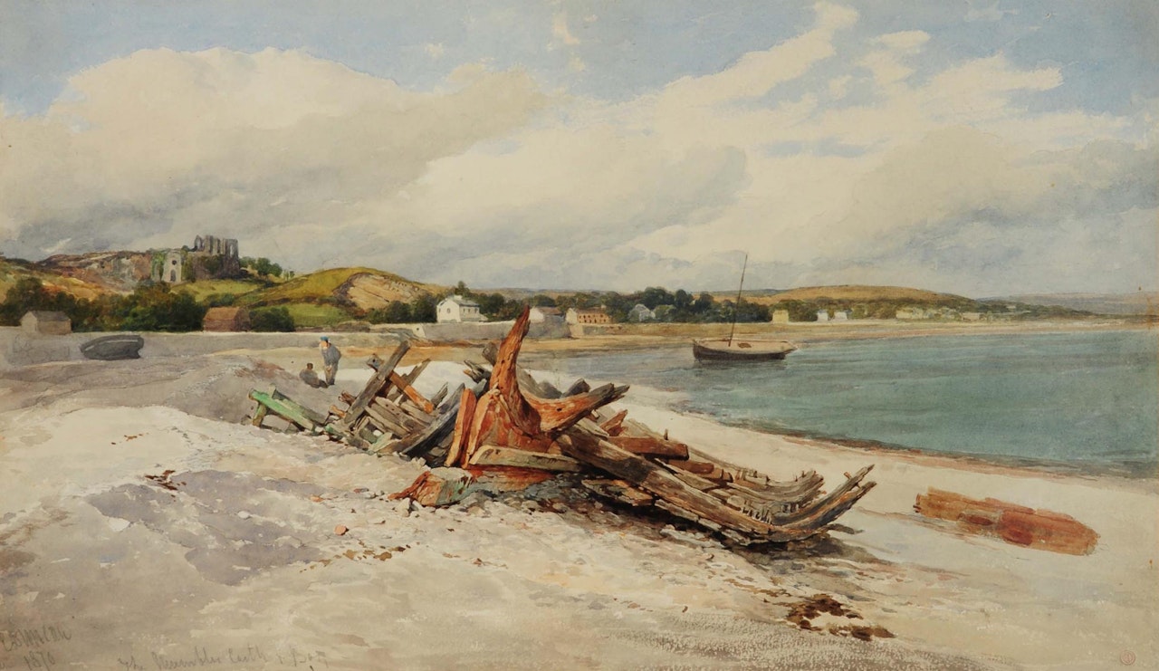 The Mumbles Castle & Bay by Edward Duncan