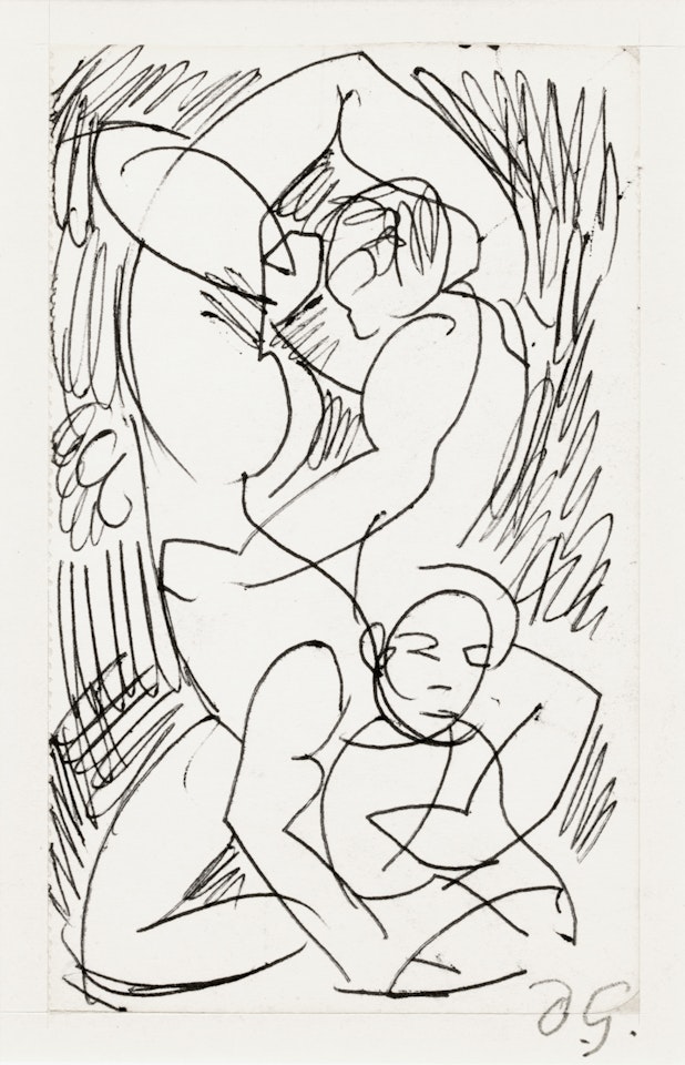 Erotic figures by Duncan Grant