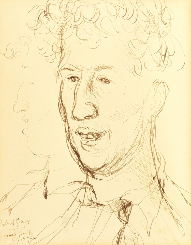 Portrait of Robert Graves, July 26th, 1950 by Ronald Searle
