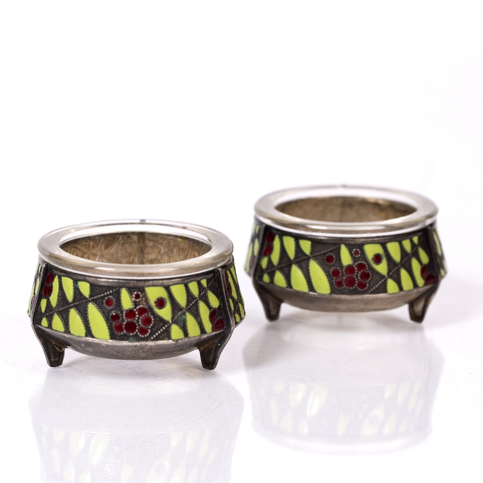Pair of salts by Russian School