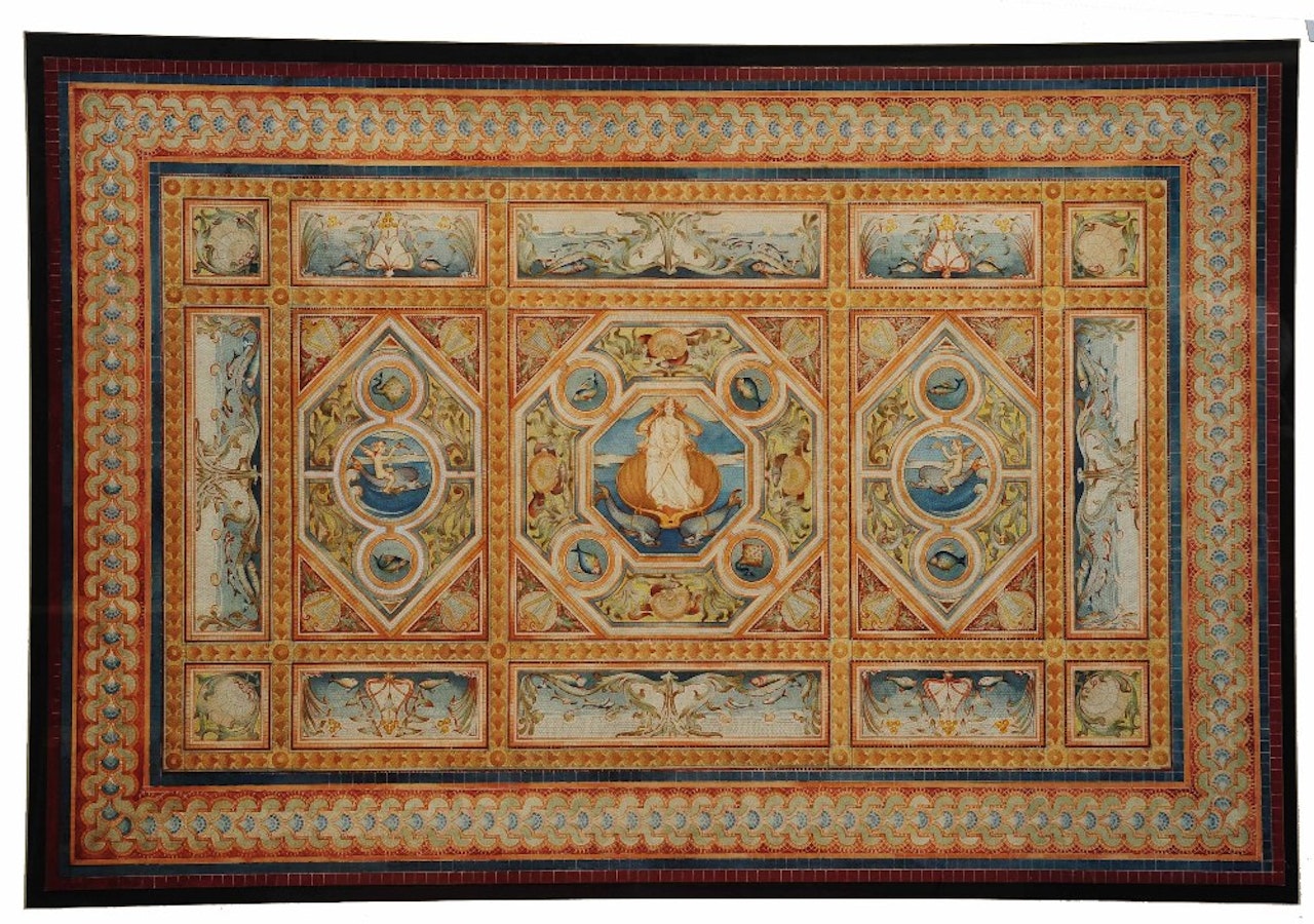 Design for mosaic by English School