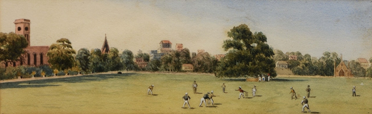 A game of cricket by English School