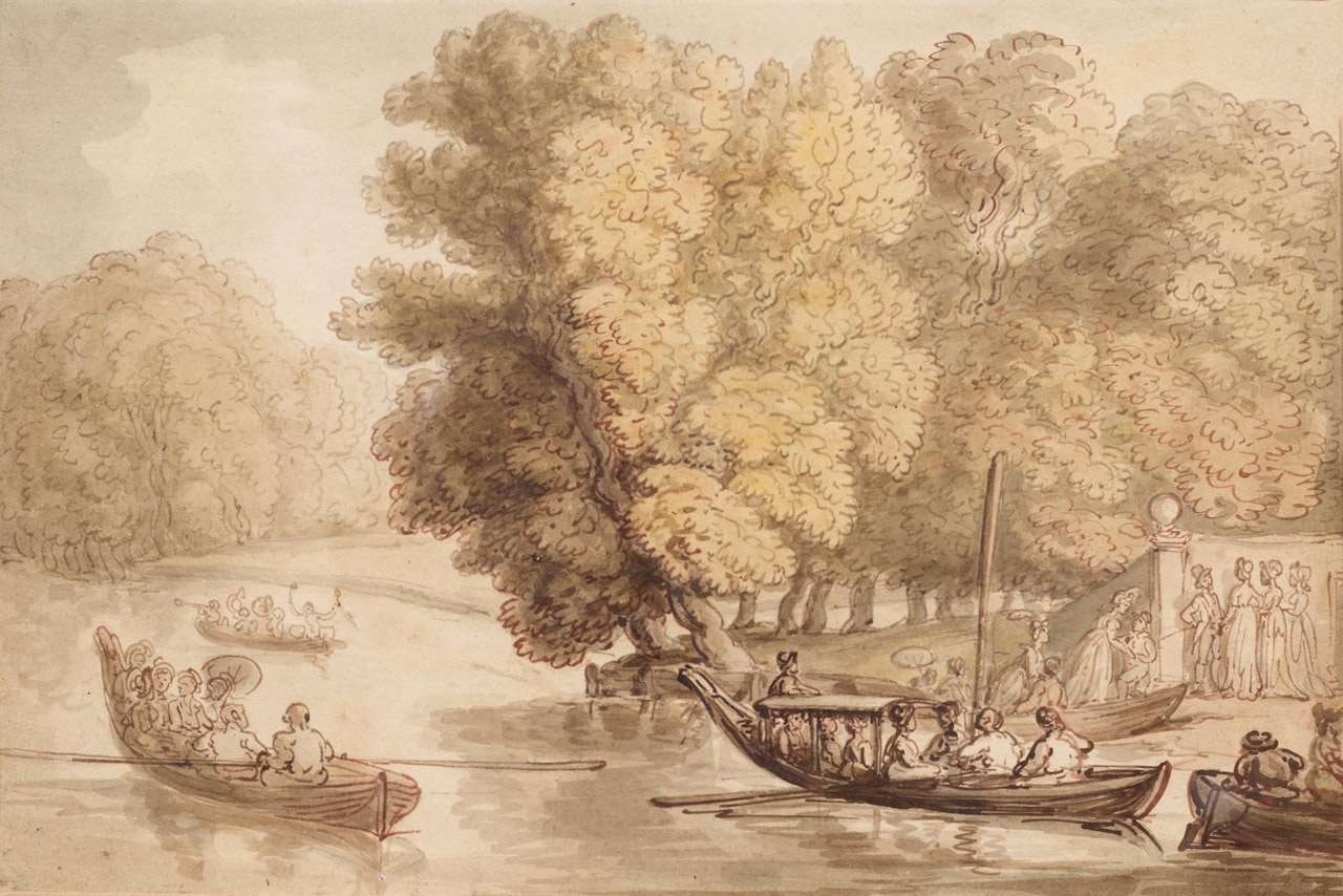 "The Thames Below Richmond" by Thomas Rowlandson