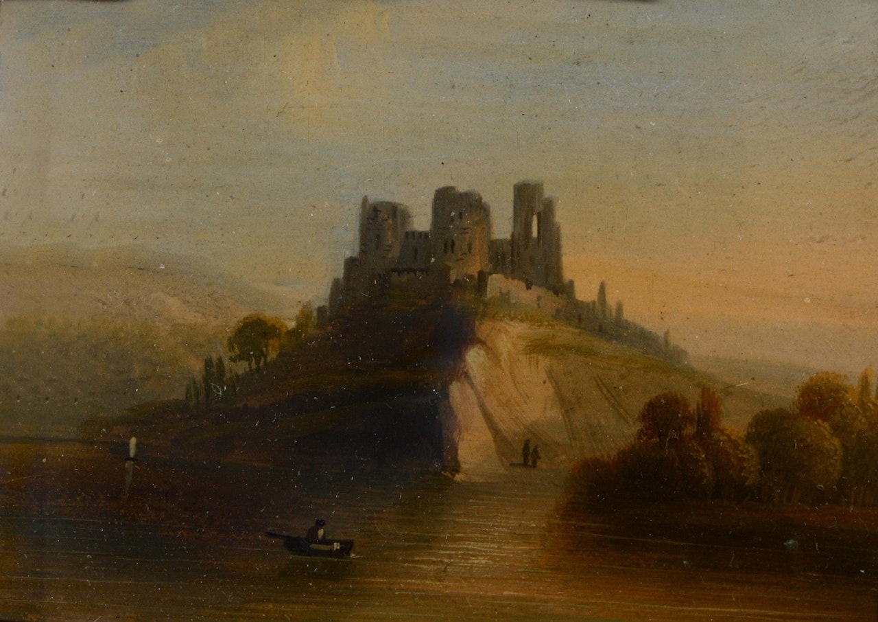 Gilgarain Castle, North Wales by English School