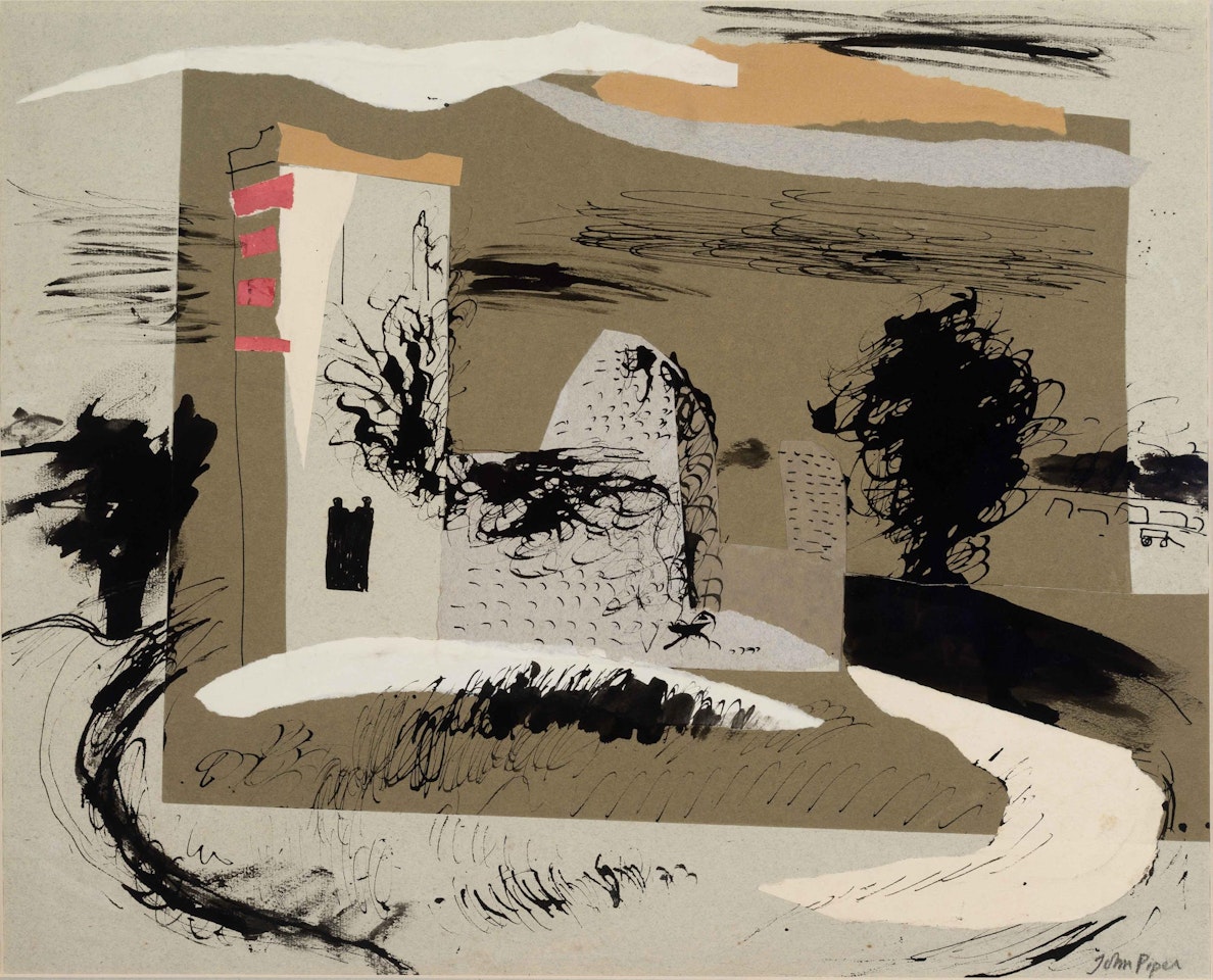 Knowlton, Dorset by John Piper