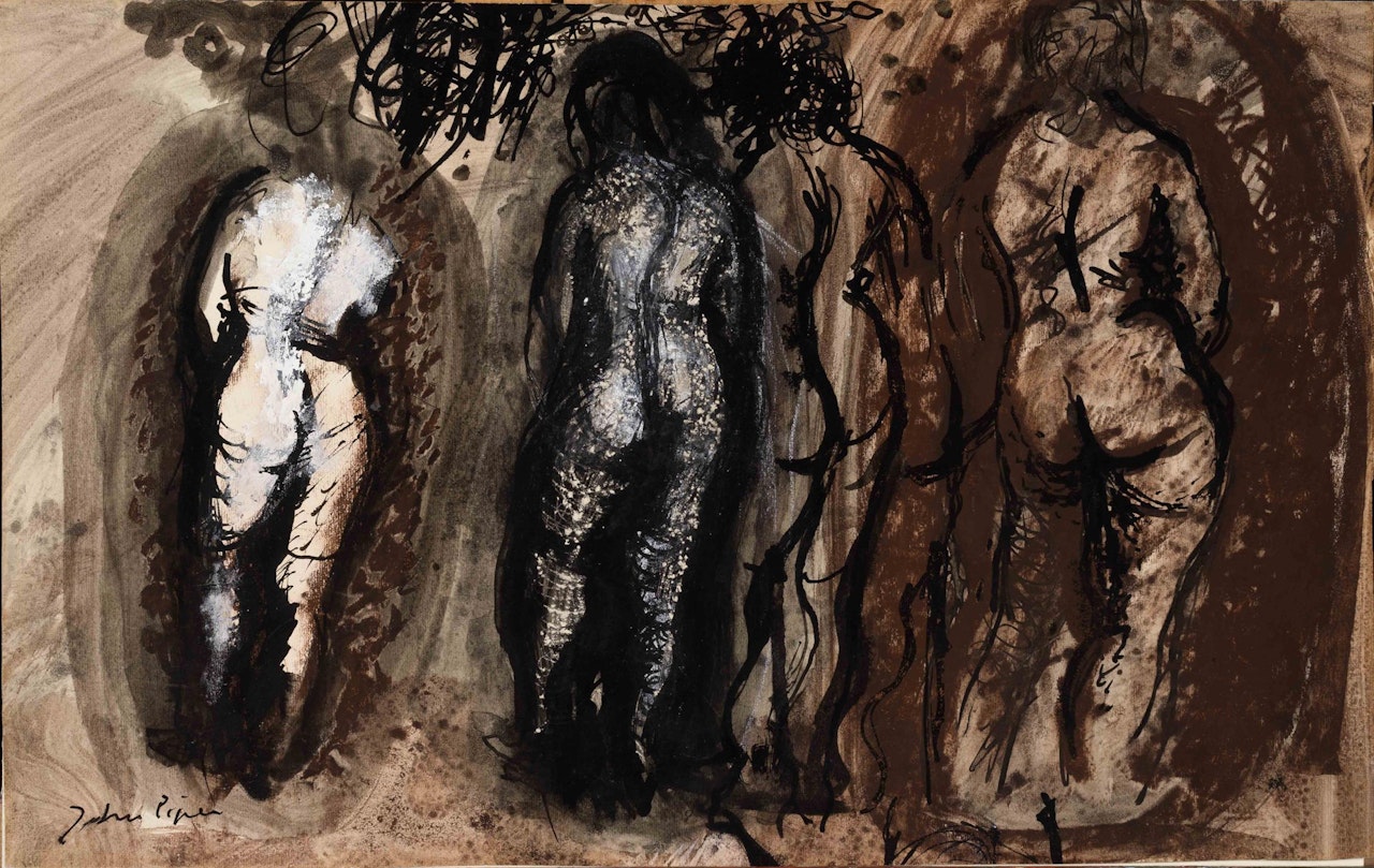 Three nudes by John Piper