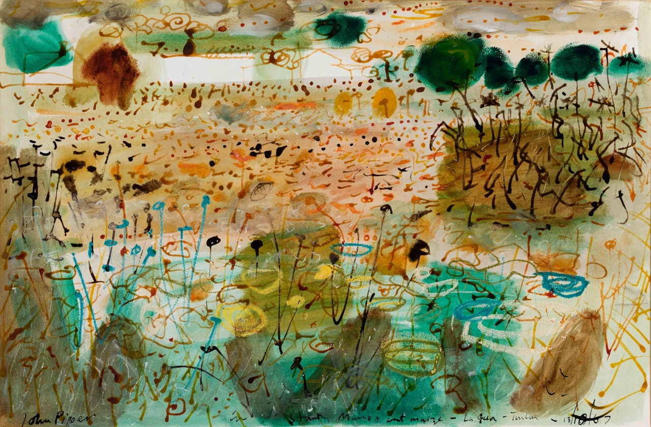 Standing Maize and Cut Maize, La Gua, Toulon by John Piper