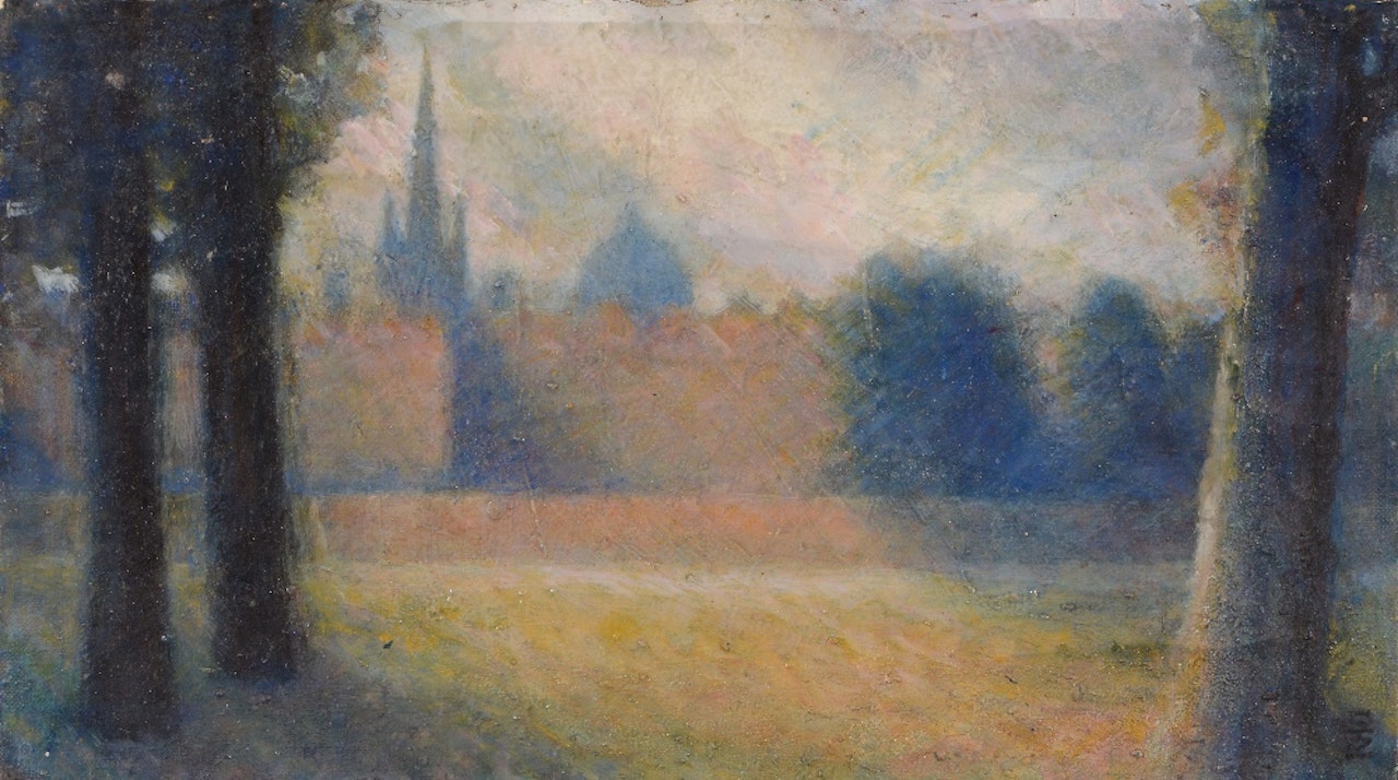 Christ Church from the meadow by English School