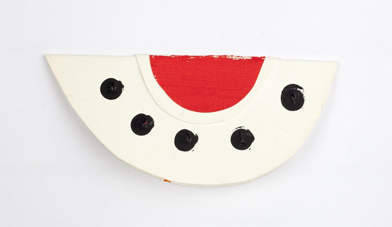 "Watermelon" rocker Christmas card by Terry Frost