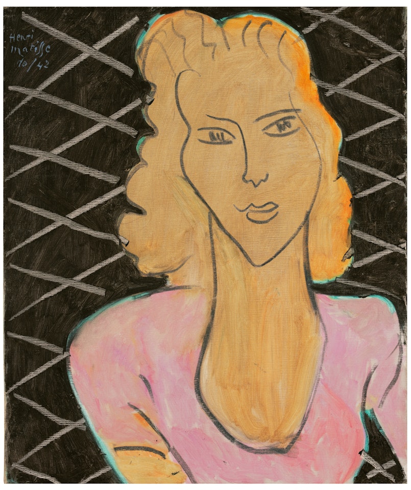 Jeune fille en robe rose by Henri Matisse