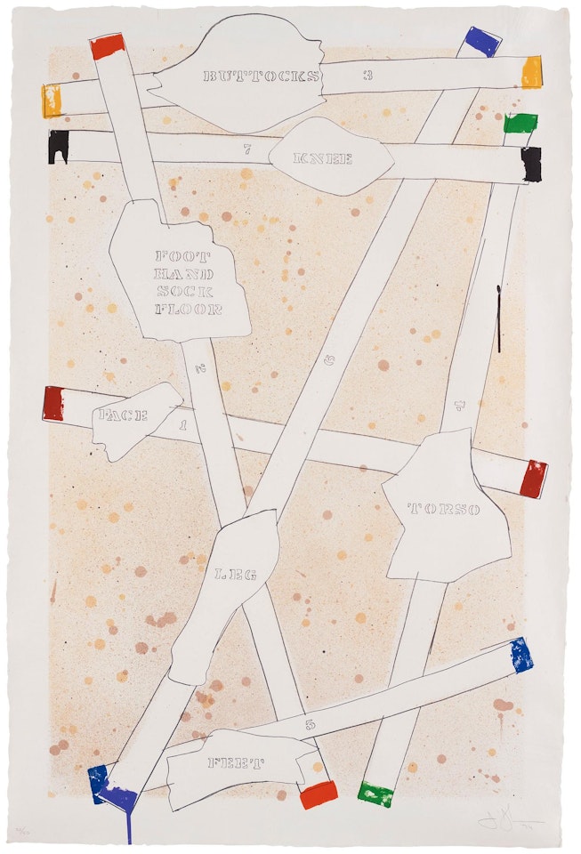 "Sketch from Untitled I" by Jasper Johns