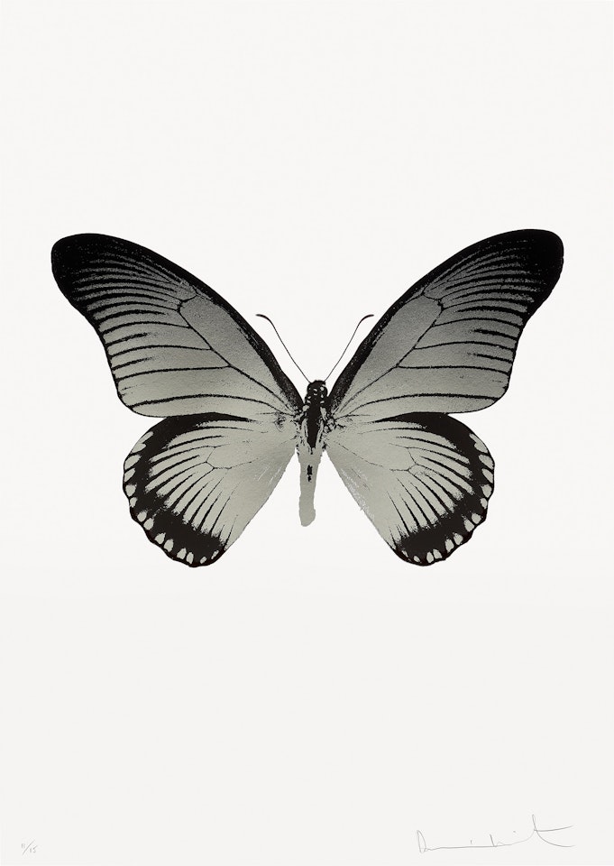 The Souls IV - Silver Gloss/Raven Black by Damien Hirst